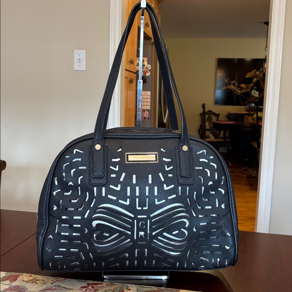 Carven Paris Saffiano Leather Handbag - Picture 3 of 16